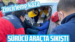 Sapanca'da zincirleme trafik kazası: 2 yaralı