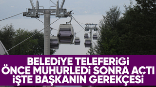 Sapanca'daki mühürlenen teleferik açıldı