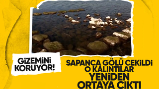 Sapanca Gölü çekilince o kalıntılar yeniden görüldü
