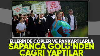 Sapanca Gölü etrafını temizlediler