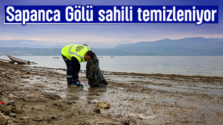 Sapanca Gölü kıyısında temizlik seferberliği