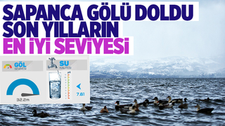 Sapanca Gölü maksimuma ulaştı