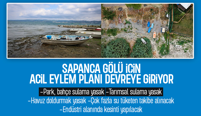 Sapanca Gölü'nde acil eylem planı devreye giriyor; Bunları yapmak yasak