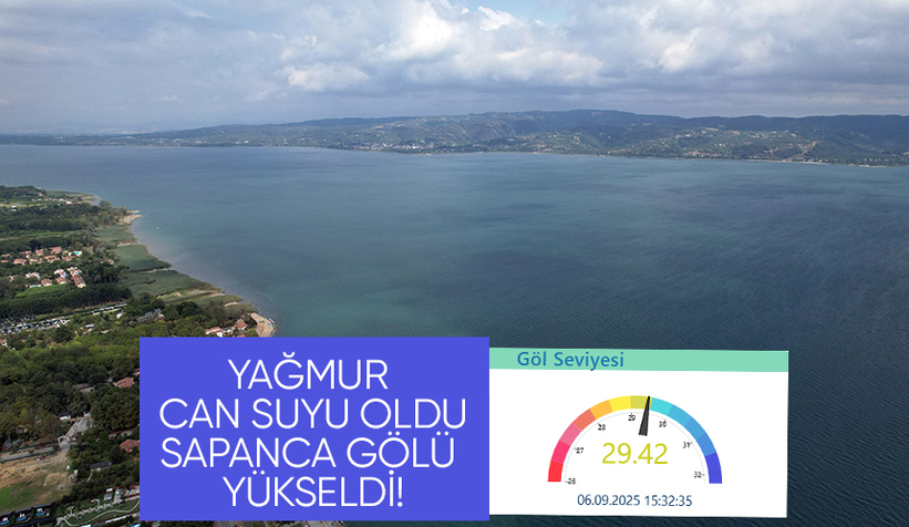 Sapanca Gölü'nde aylar sonra ilk yaşandı