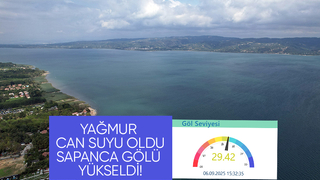 Sapanca Gölü'nde aylar sonra ilk yaşandı