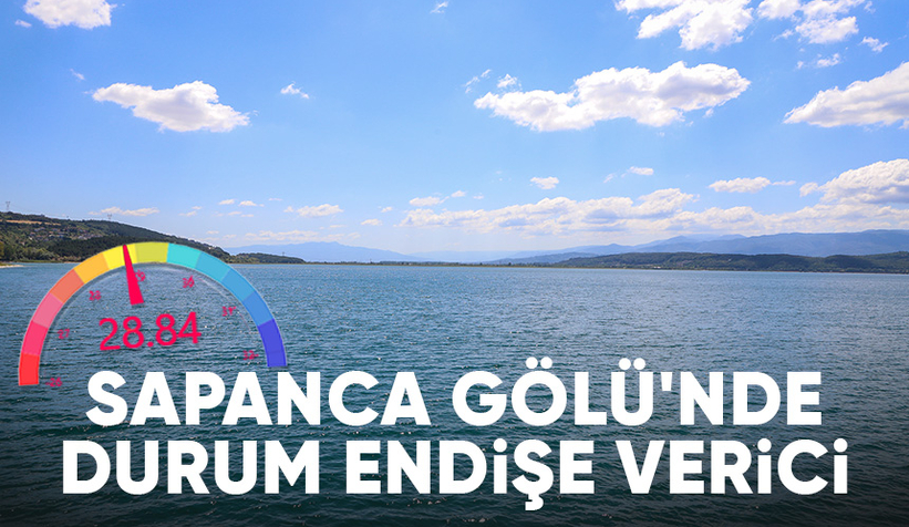 Sapanca Gölü'nde böylesi görülmedi