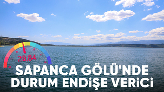 Sapanca Gölü'nde böylesi görülmedi