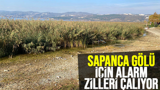 Sapanca Gölü'nde dikkat çeken çekilme