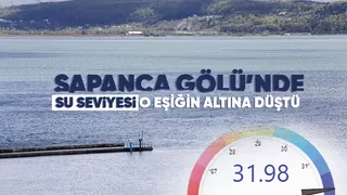 Sapanca Gölü'nde düşüş sürüyor: 26 santimetreyi buldu!