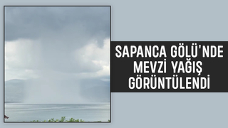 Sapanca Gölü'nde ilginç görüntü