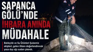 Sapanca Gölü'nde kaçak ağlar toplandı