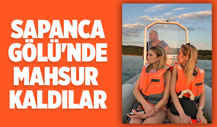 Sapanca Gölü'nde mahsur kalan 4 kişi kurtarıldı