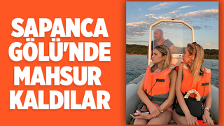 Sapanca Gölü'nde mahsur kalan 4 kişi kurtarıldı