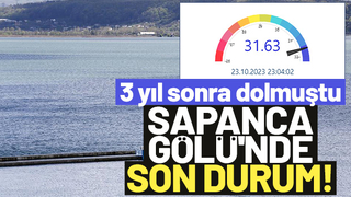 Sapanca Gölü'nde su seviyesi hızla düşüyor