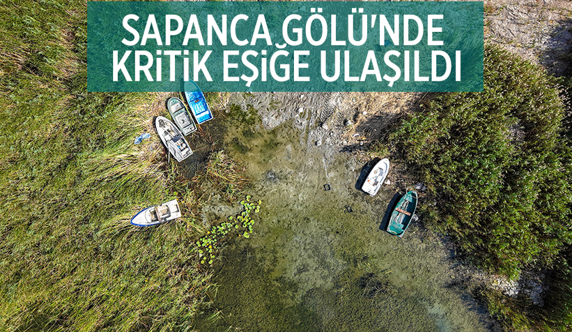 Sapanca Gölü'nde su seviyesi kritik seviyede