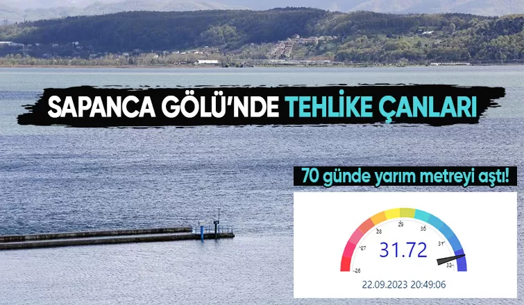 Sapanca Gölü'nde su seviyesindeki düşüş hızlandı