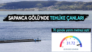 Sapanca Gölü'nde su seviyesindeki düşüş hızlandı