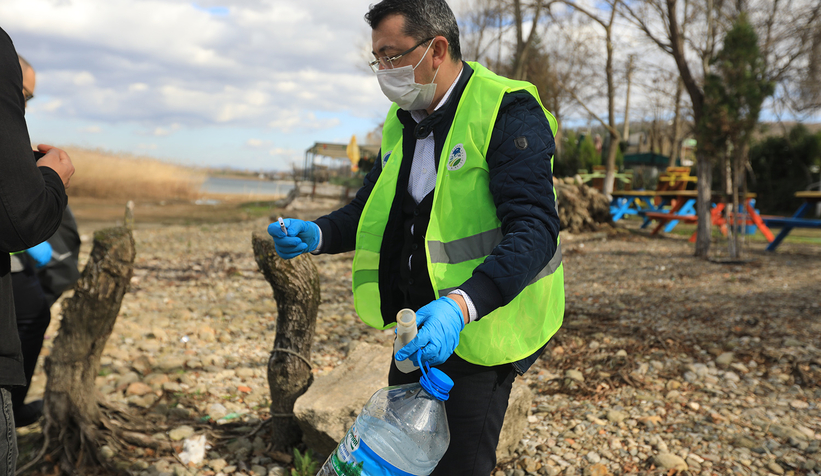 Sapanca Gölü'nde temizlik