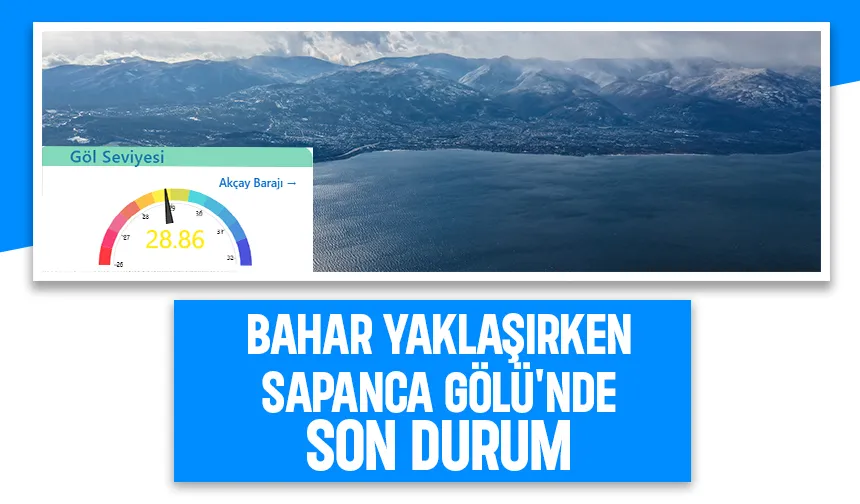 Sapanca Gölü'nde yükseliş yavaşladı