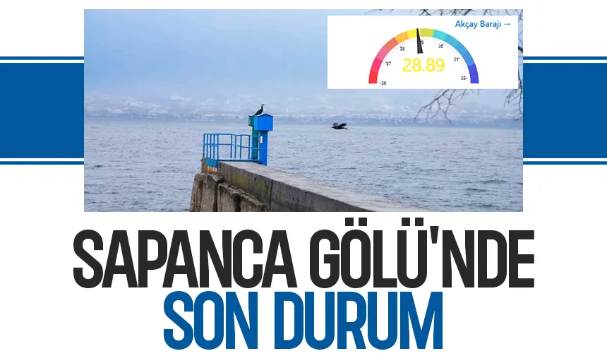 Sapanca Gölü'nde yükseliş yavaşladı