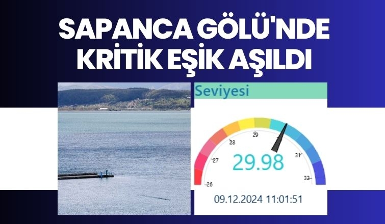 Sapanca Gölü'nden kötü haber; Kritik seviye aşıldı