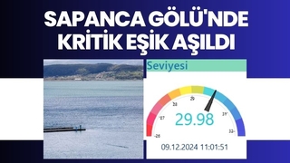 Sapanca Gölü'nden kötü haber; Kritik seviye aşıldı