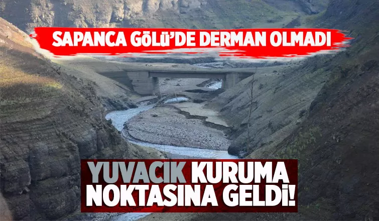 Sapanca Gölü'nden su takviyesi yapılan barajda kuraklık sinyalleri