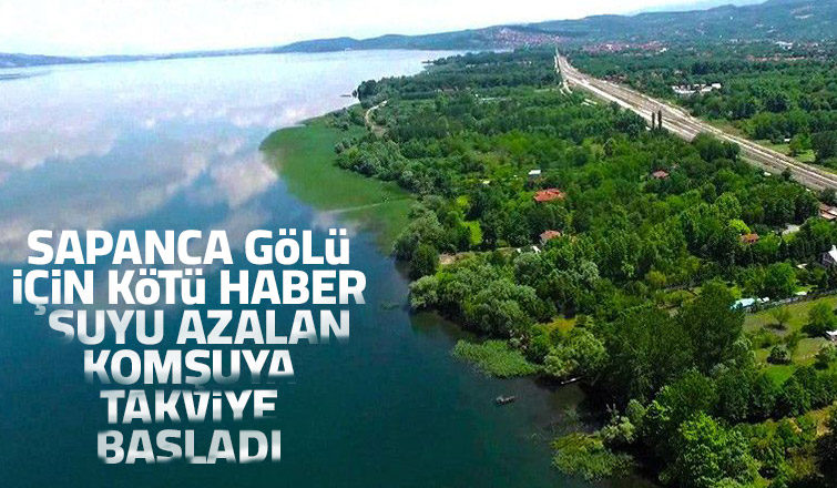 Sapanca Gölü'nden Yuvacık'a takviye başladı