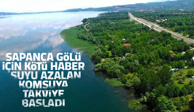 Sapanca Gölü'nden Yuvacık'a takviye başladı