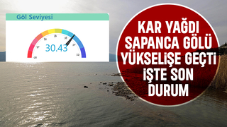 Sapanca Gölü'nün su seviyesinde son durum