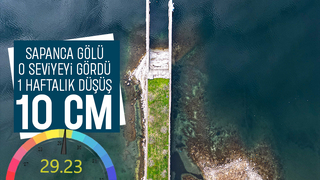 Sapanca Gölü o seviyeyi gördü; Endişe verici