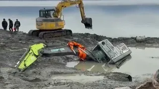 Sapanca Gölü sahilinde ilginç olay: Çamura battı