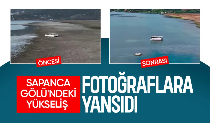 Sapanca Gölü’nde yüz güldüren değişim fotoğraflara yansıdı