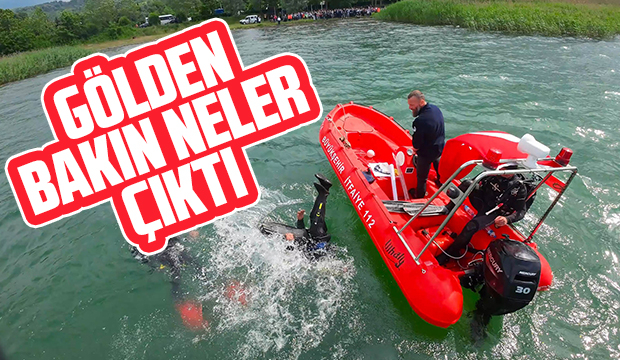 Sapanca Gölü’nden çıkan atıklar görenleri şaşırttı