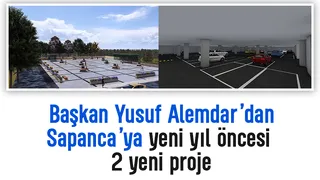 Sapanca'ya meydan, yeraltı otoparkı ve 3 katlı kapalı spor salonu müjdesi