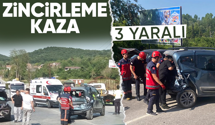 Sapanca yolunda kaza 3 yaralı
