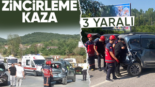 Sapanca yolunda kaza 3 yaralı