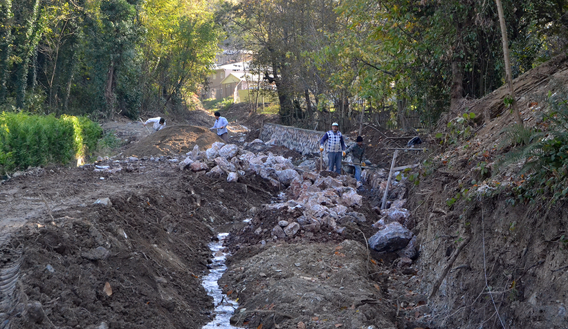 Sapanca’da dere ıslah çalışması