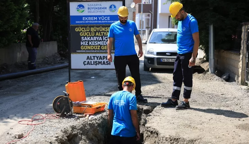 Sapanca’da devam eden altyapı çalışmalarında sona gelindi