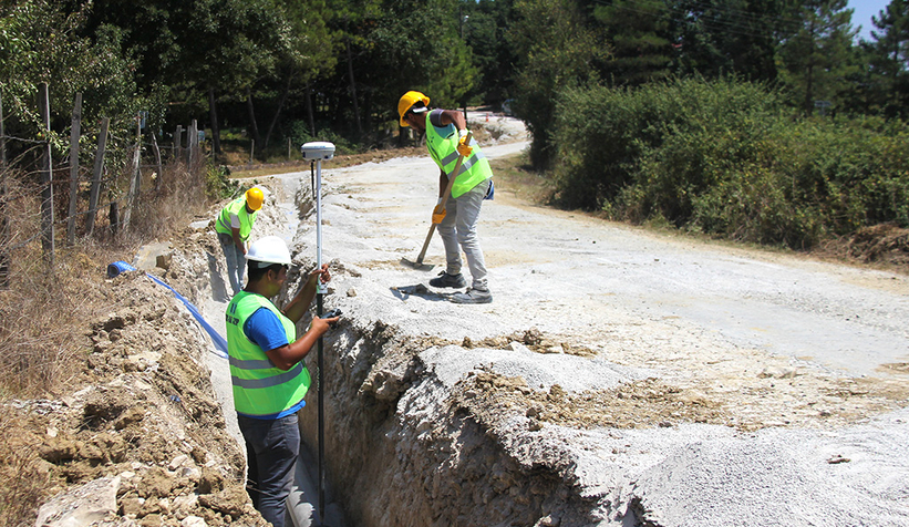 Sapanca’nın yüksek kesimlerine altyapı hizmeti