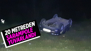 Şarampole yuvarlandı