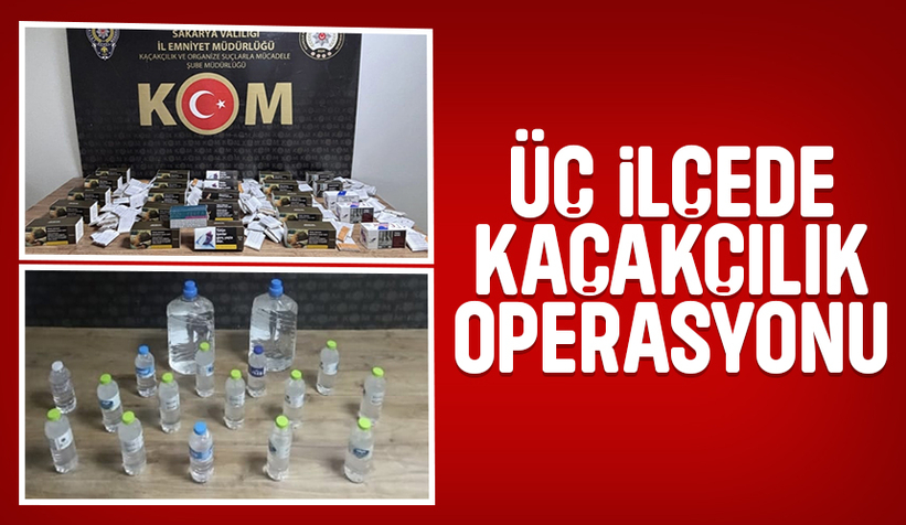 Saskarya'da kaçak tütün operasyonu