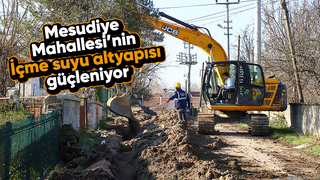 SASKİ'den Mesudiye'de alt yapı çalışması