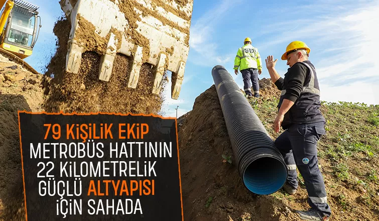 SASKİ metrobüs hattını güçlü altyapıyla buluşturuyor