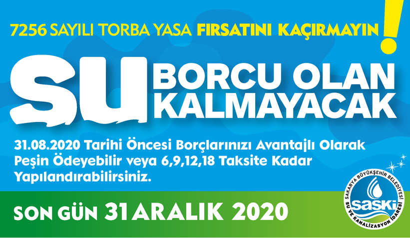SASKİ’de su borçlarına yapılandırma fırsatı