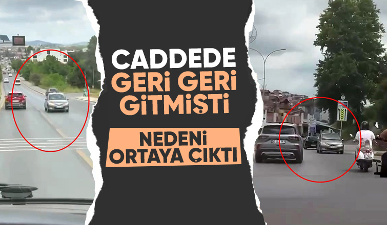 Şaşkınlık oluşturmuştu, neden geri geri gittiği ortaya çıktı
