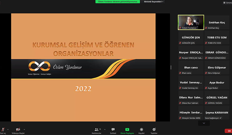 SATSO Akademi'de Kurumlarda Sürdürülebilir Gelişim anlatıldı