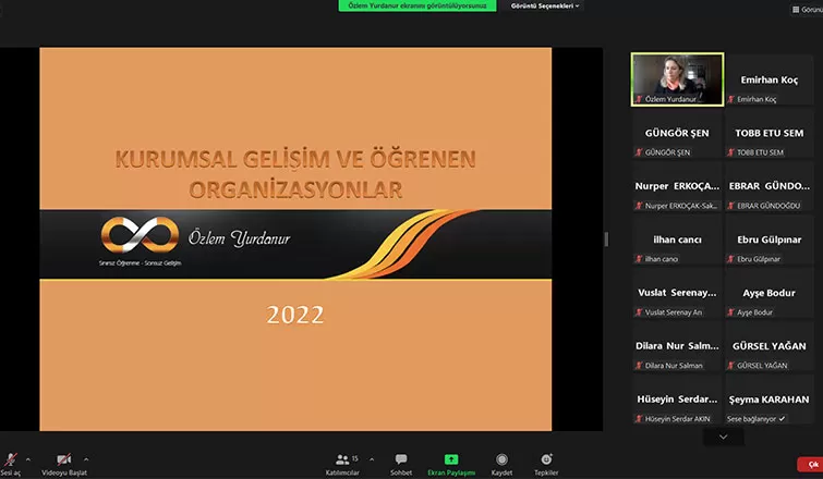 SATSO Akademi'de Kurumlarda Sürdürülebilir Gelişim anlatıldı