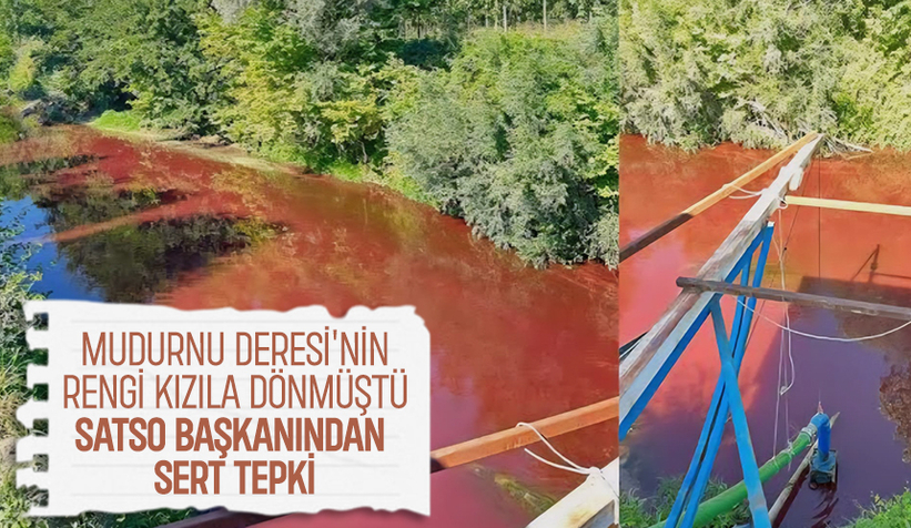 SATSO Başkanı Mudurnu Deresini kirleten fabrikalara böyle tepki gösterdi