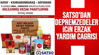 SATSO'dan erzak yardımı açıklaması